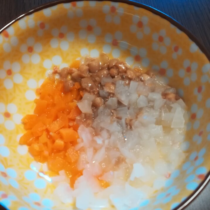 離乳食中期★にんたま納豆